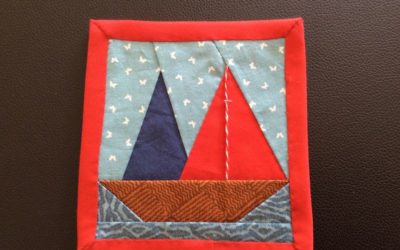Art textile – Les carrés de porte