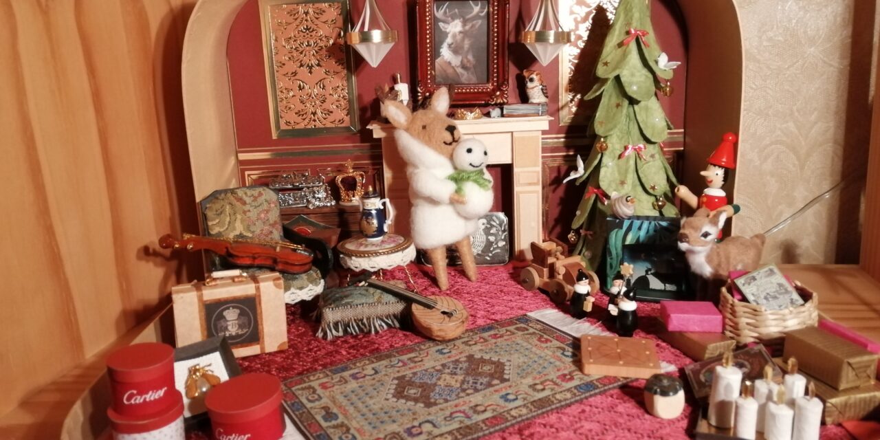 Salon d&rsquo;époque avant Noël